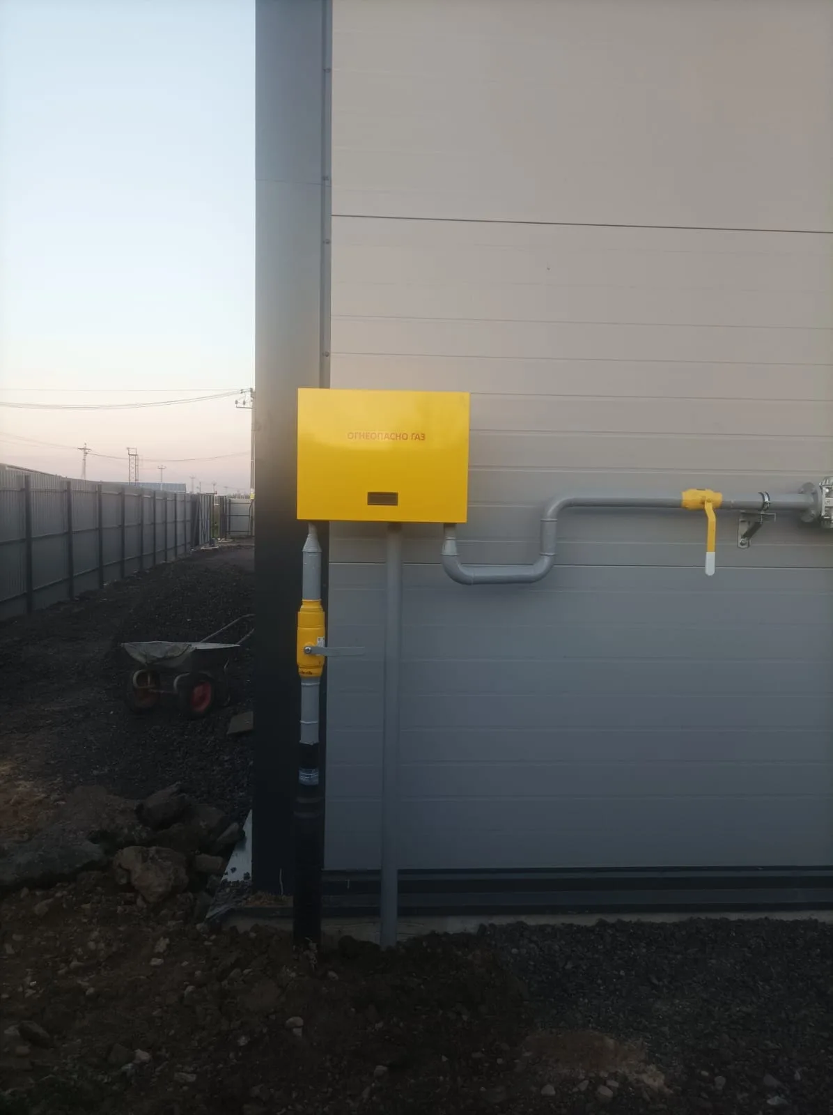 Газоснабжение предприятия в Песках, Ленинградская область